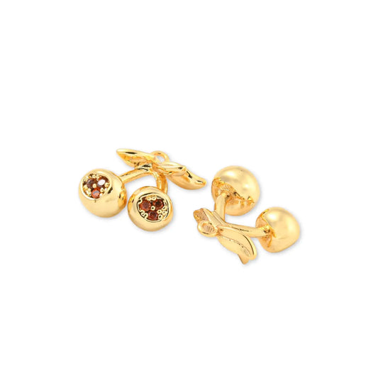 Gold Cherry Charm