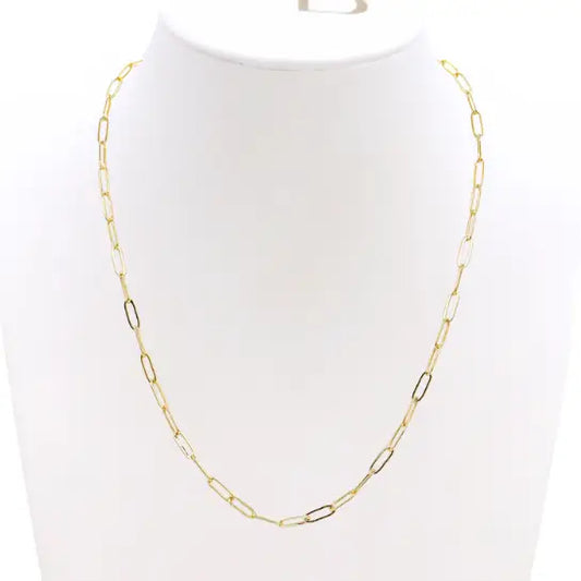 Gold Ashley (Flat) Necklace 18"
