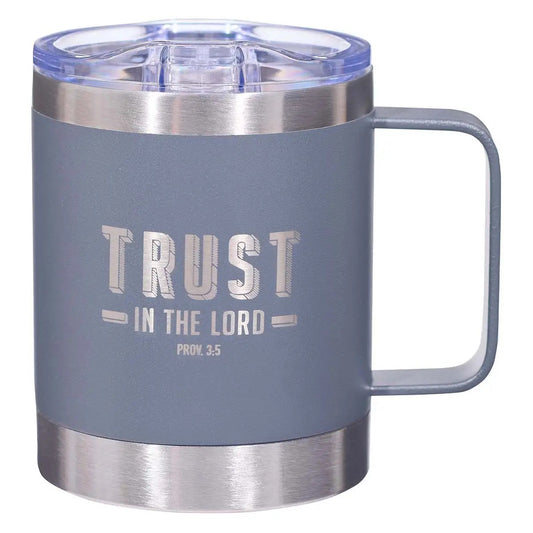 Trust in the Lord Gray Travel Mug
