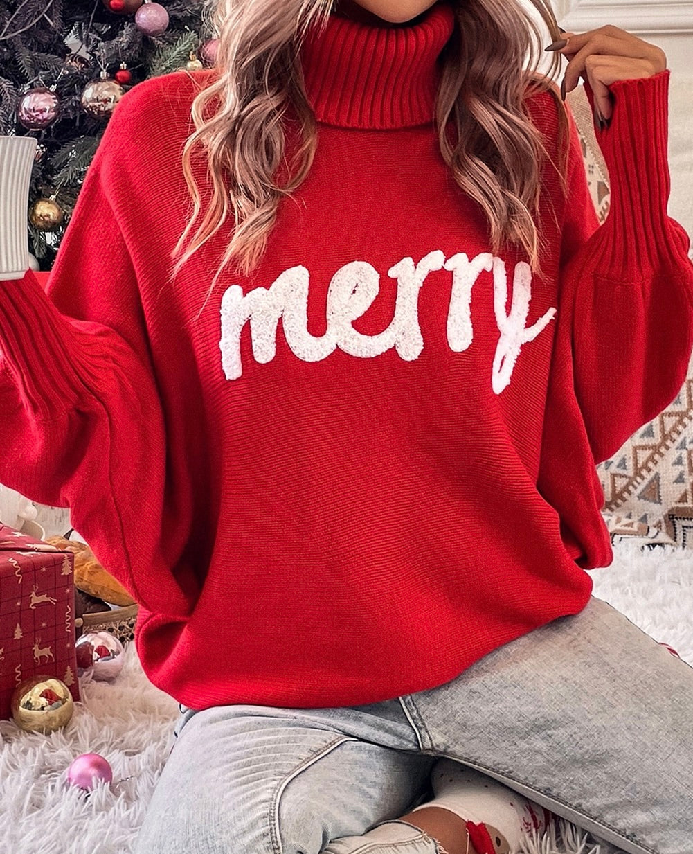 PREORDER - Merry High Neck Sweater