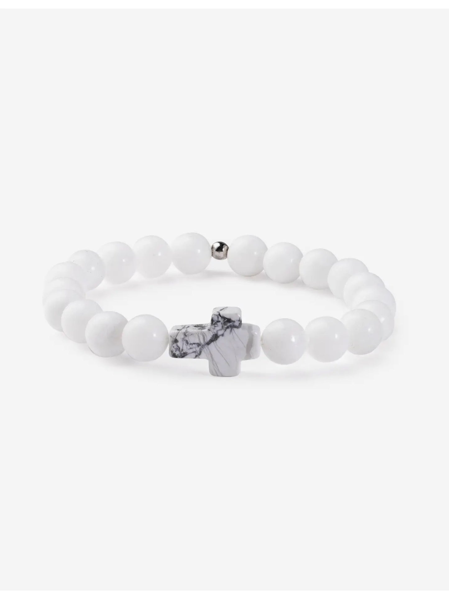 Classic White Cross Bracelet