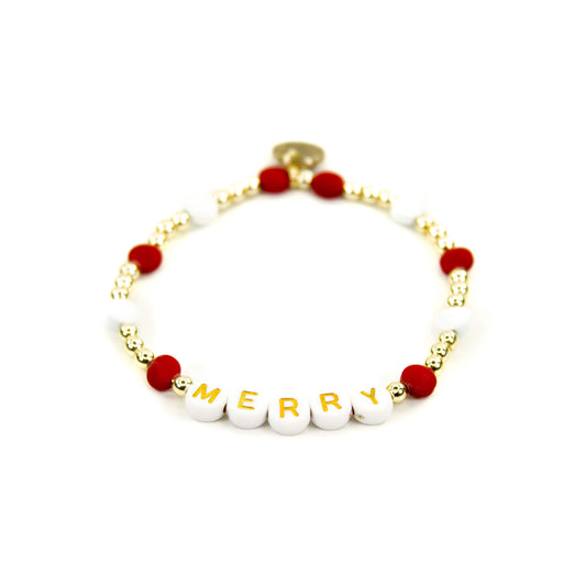 Red Merry Gold & Enamel Bracelet