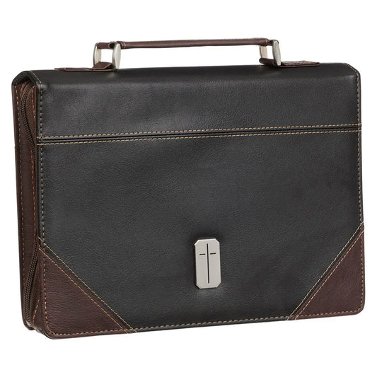 Bible Cover Classic Brown/Black Man of God 1 Tim. 6:11