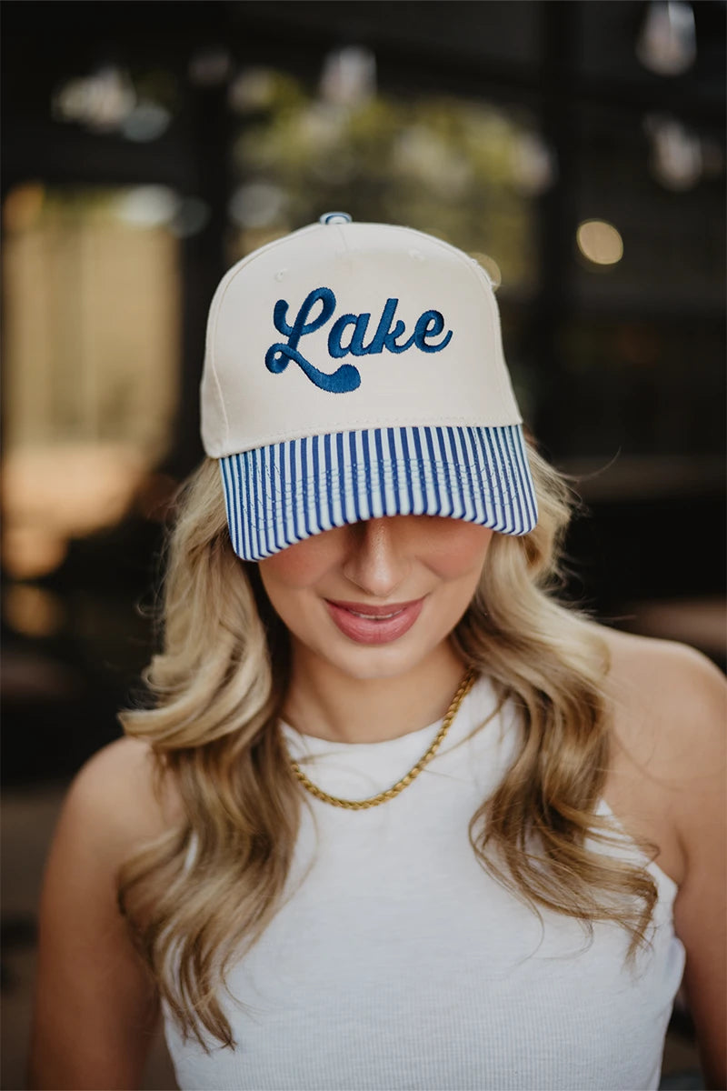 Stripped Lake Vintage Cap