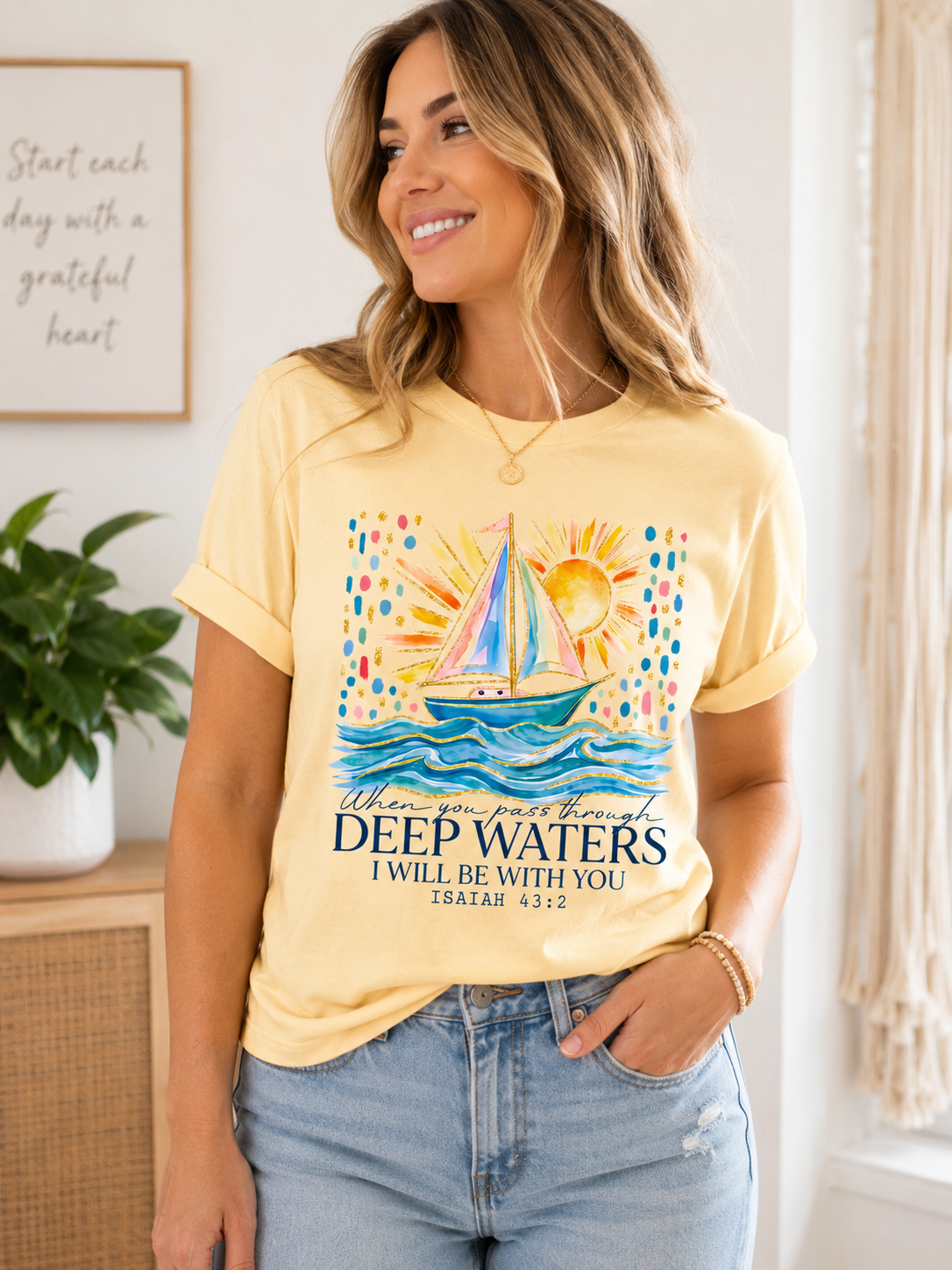 Deep Waters Yellow Shirt