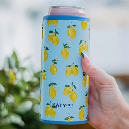 Zesty Lemon Koozie Slim Can