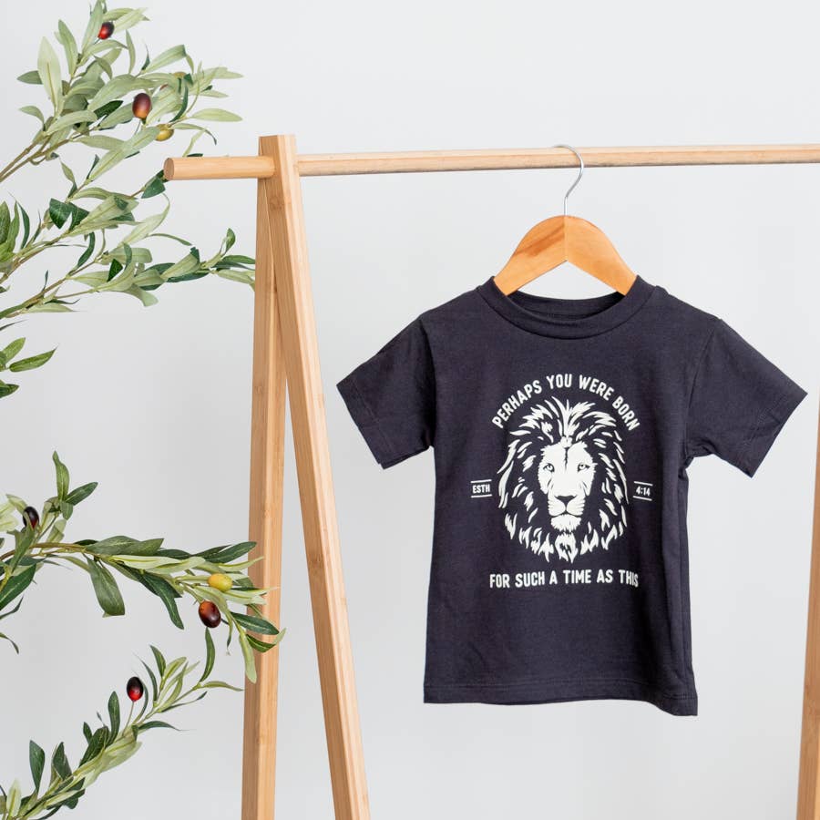 Esther Lion Kids Graphic Tee - Toddler & Youth - Midnight