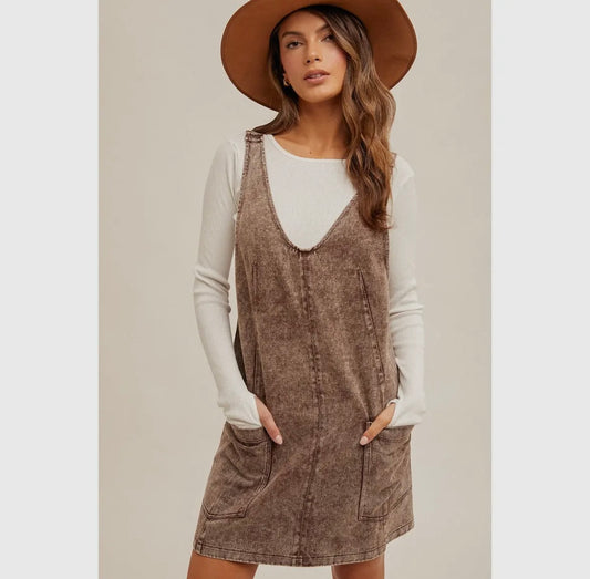 Twill Overall Dress