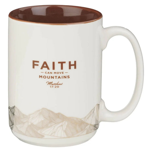 Mug White Faith Mountains Matt. 17:20