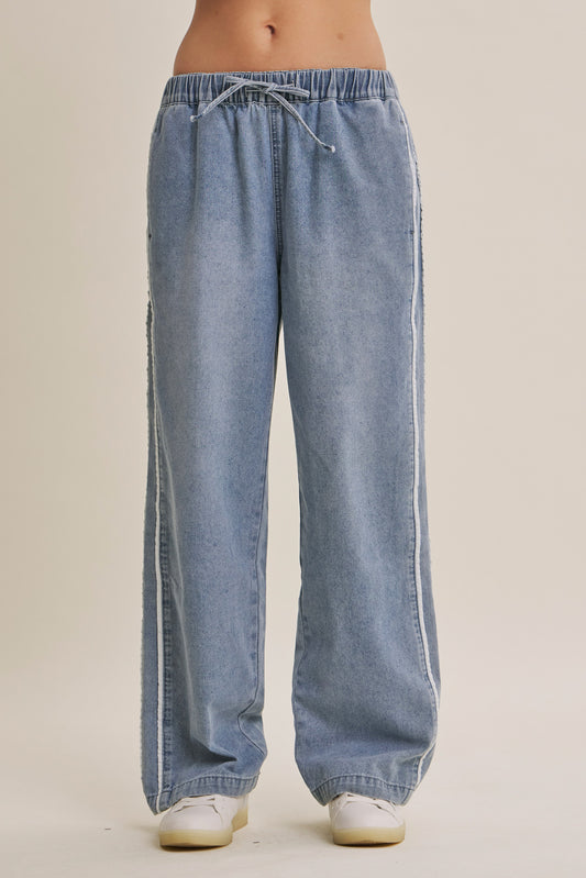 Everyday Retro Mineral-Washed Denim Pants