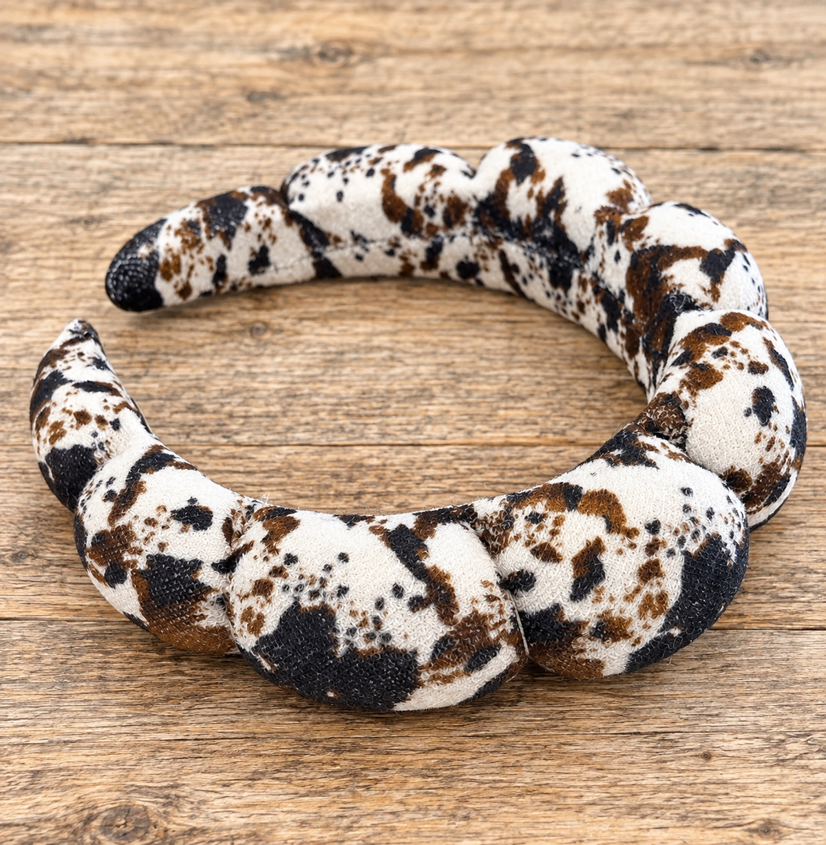 Cow Print “Get Ready With Me” Skincare Headband