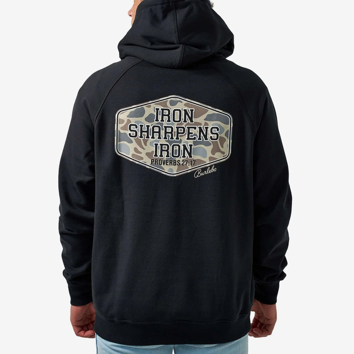 Burlebo Black Fleece Hoodie - Iron Sharpens Iron