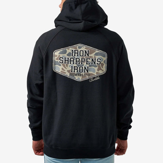 Burlebo Black Fleece Hoodie - Iron Sharpens Iron
