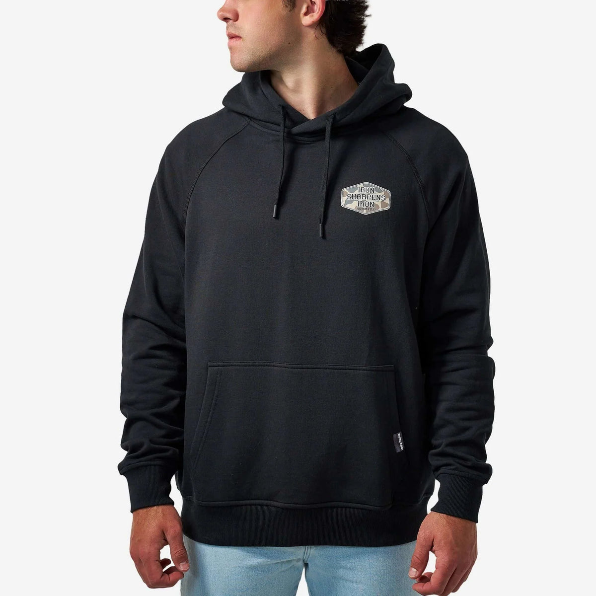 Burlebo Black Fleece Hoodie - Iron Sharpens Iron