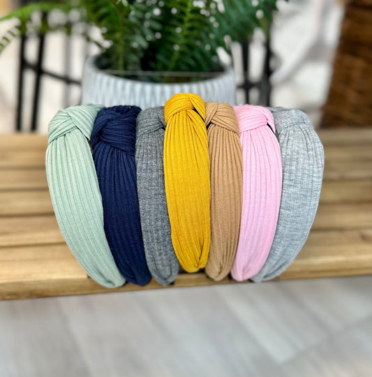 Knotted Ribbed Headbands