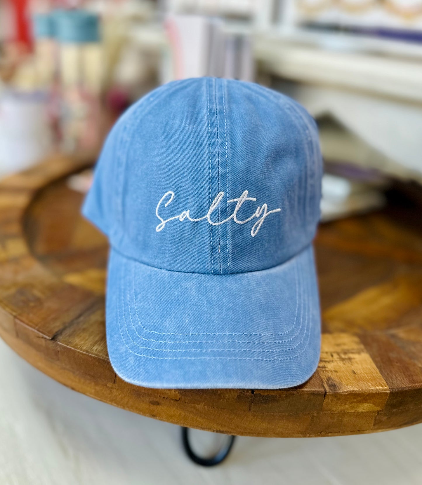 Salty Embroidered Baseball Cap