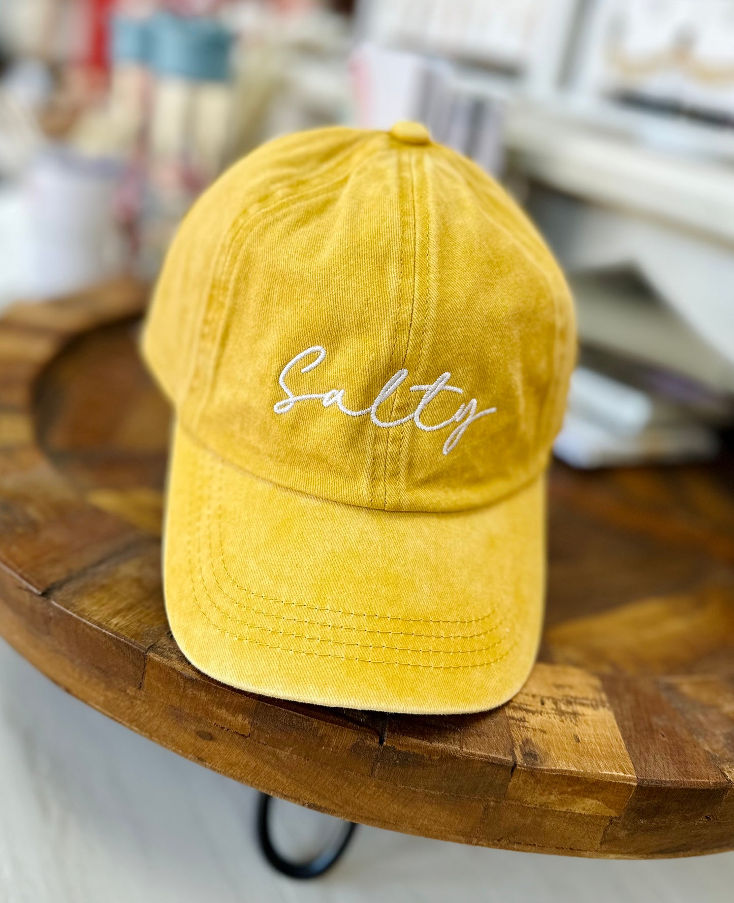 Salty Embroidered Baseball Cap