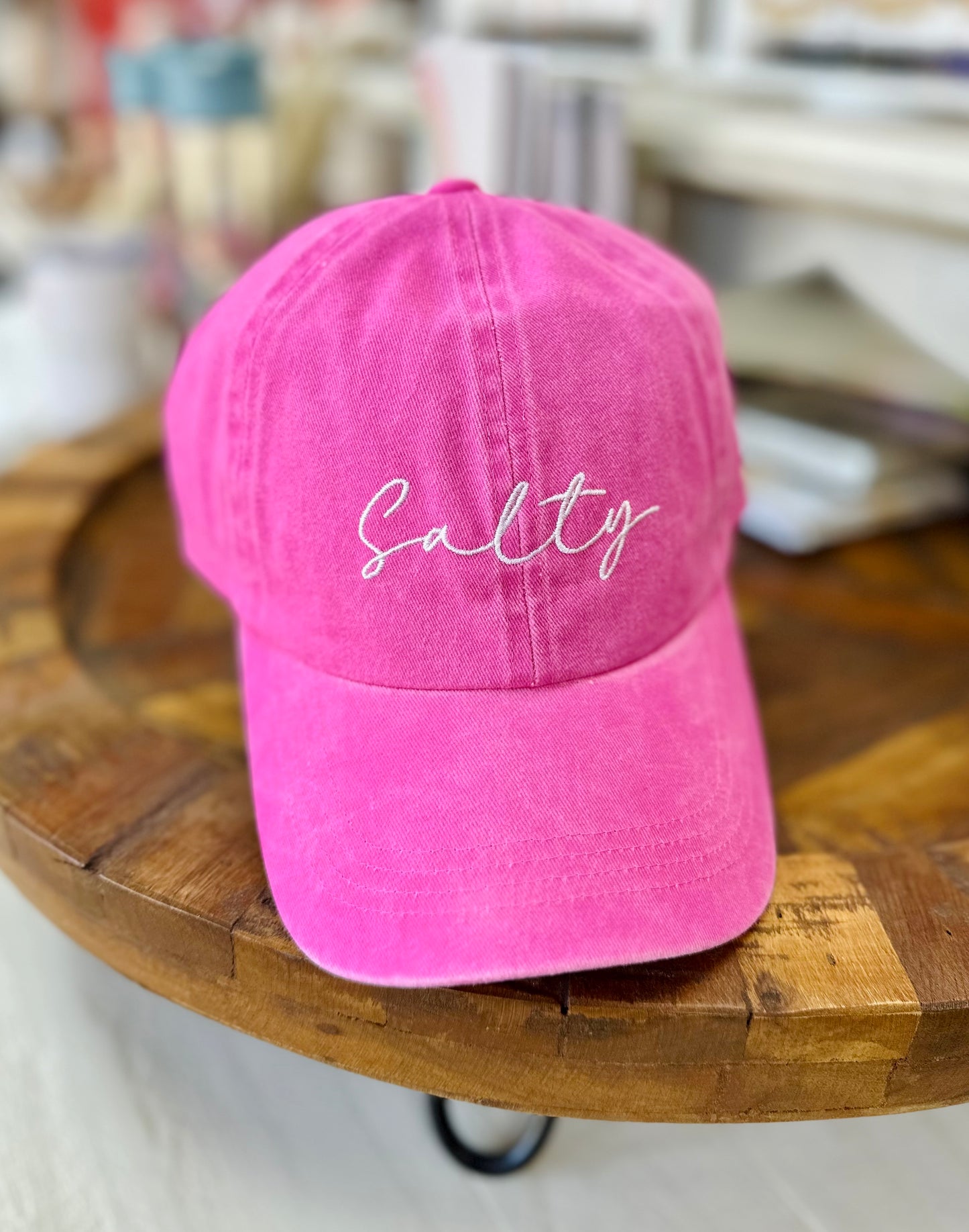 Salty Embroidered Baseball Cap