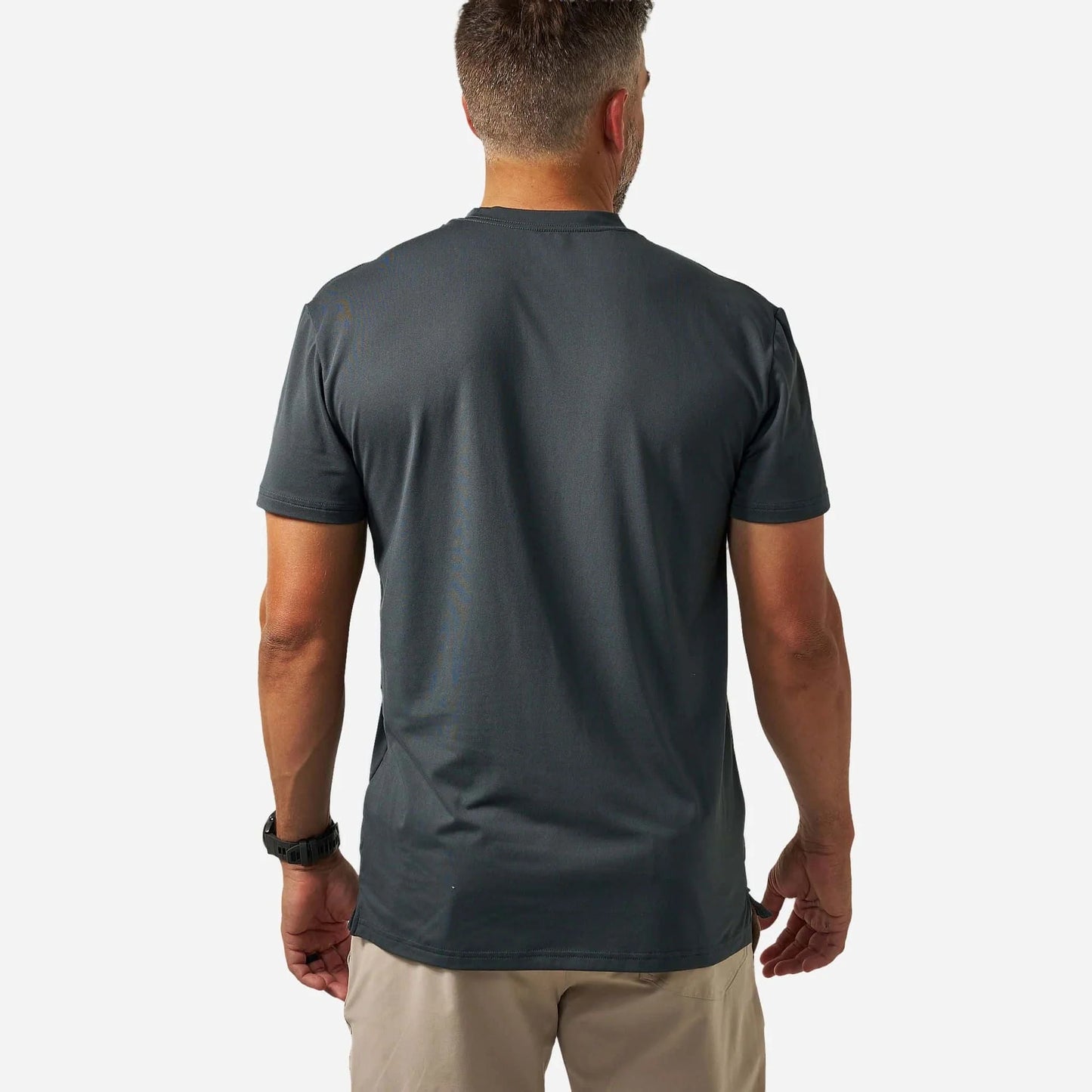 Burlebo-Go To Tee - Flying B Logo - Gun Metal Grey & Gauge Camo