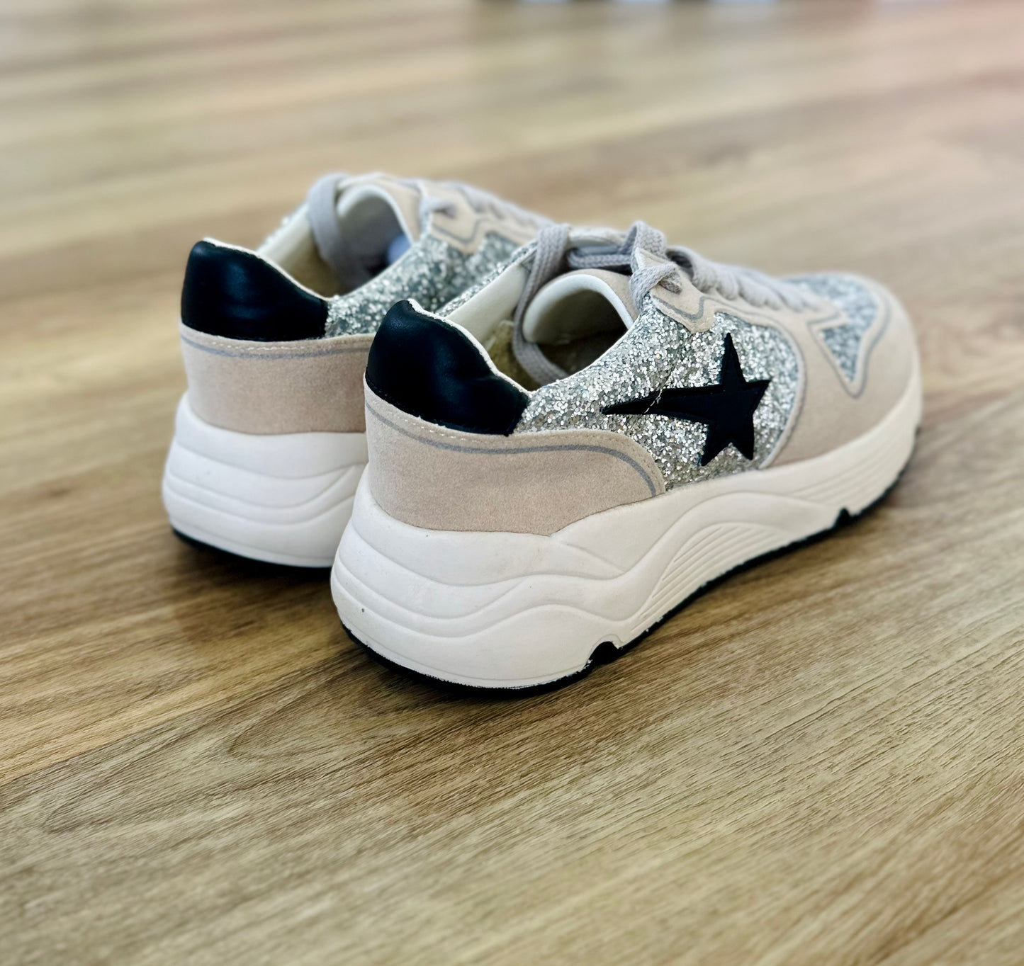 Glitter Suede Sneaker