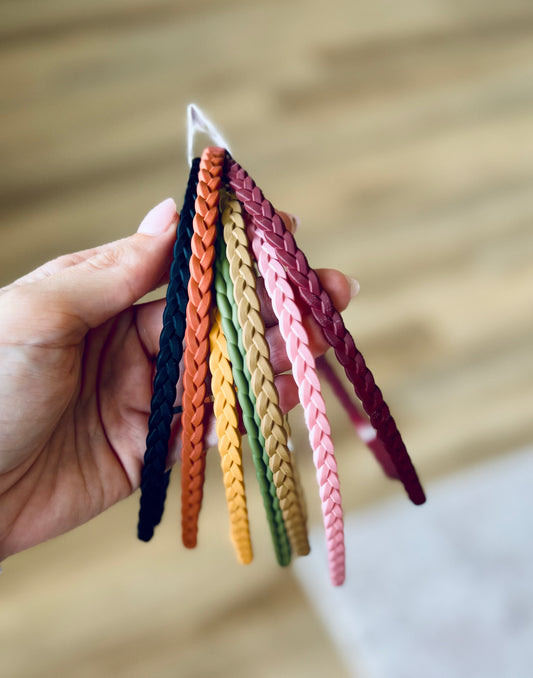 Braided Headband Pack of 7