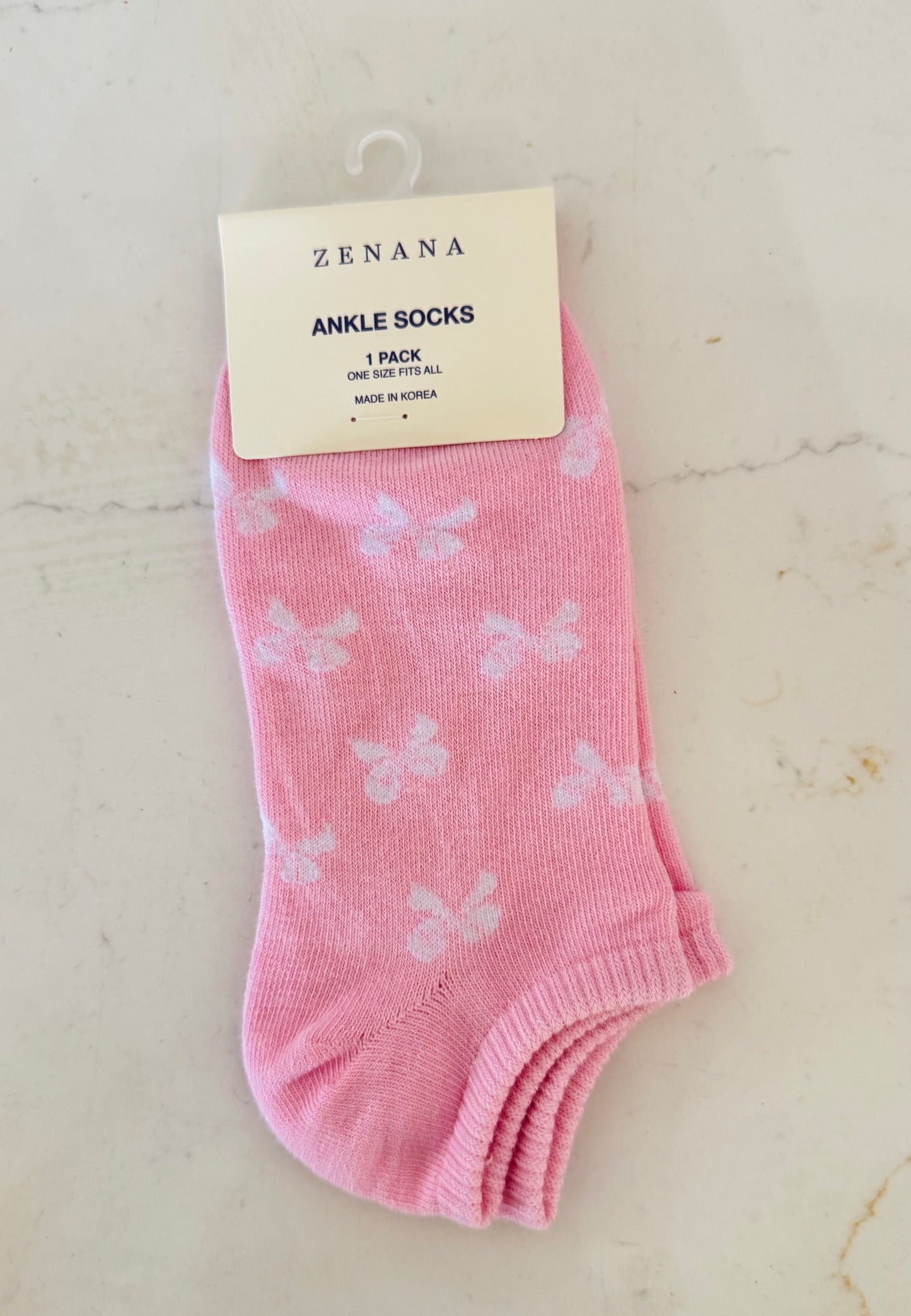Ribbon Bow Ankle Socks