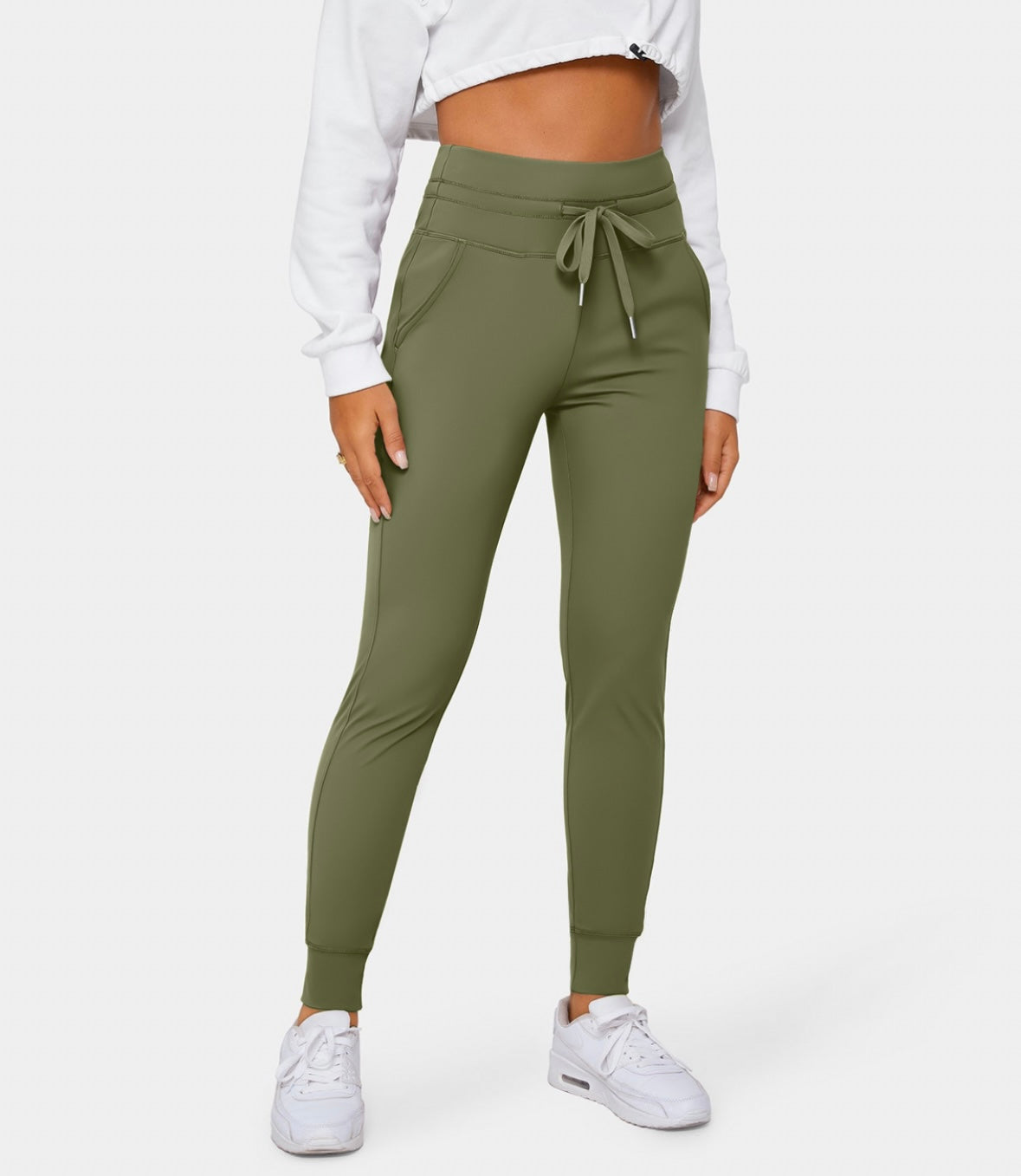 Halara Softlyzero High Waisted Drawstring Cool Touch Joggers