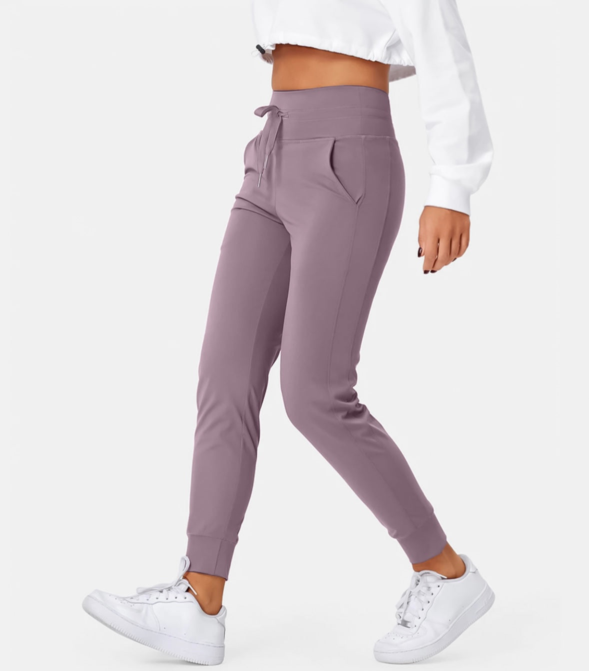 Halara Softlyzero High Waisted Drawstring Cool Touch Joggers