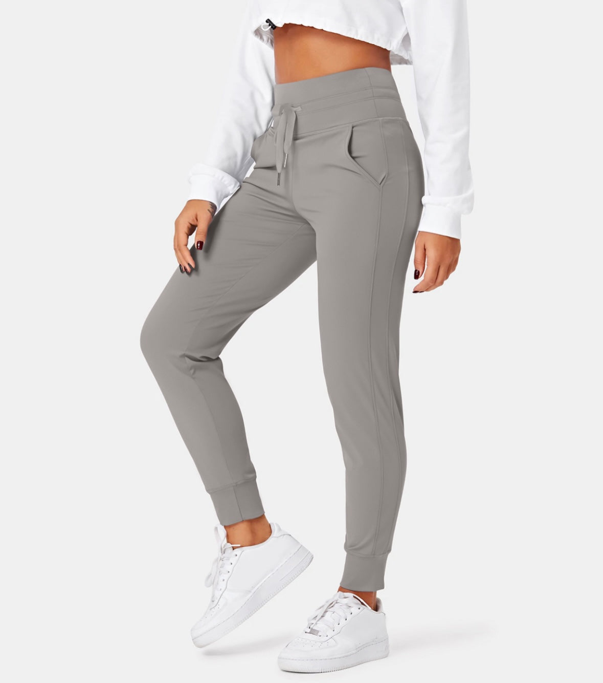 Halara Softlyzero High Waisted Drawstring Cool Touch Joggers