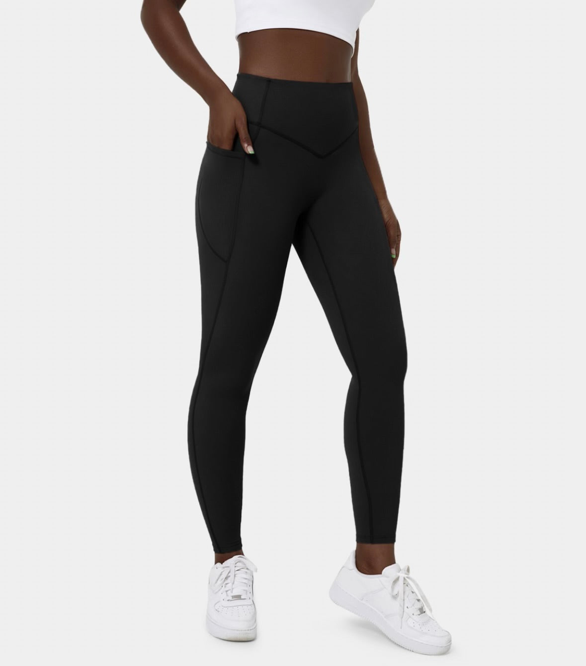 Halara SoCinched High Waisted Tummy Control UltraSculpt Leggings (7/8 Length)