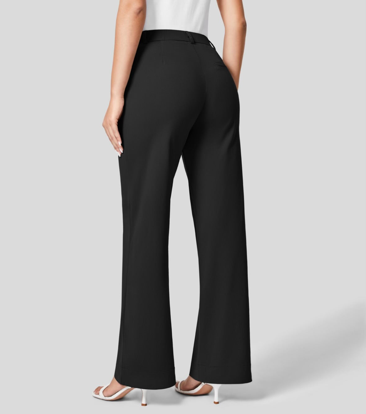 Halara Mid Rise Straight Leg Work Pants