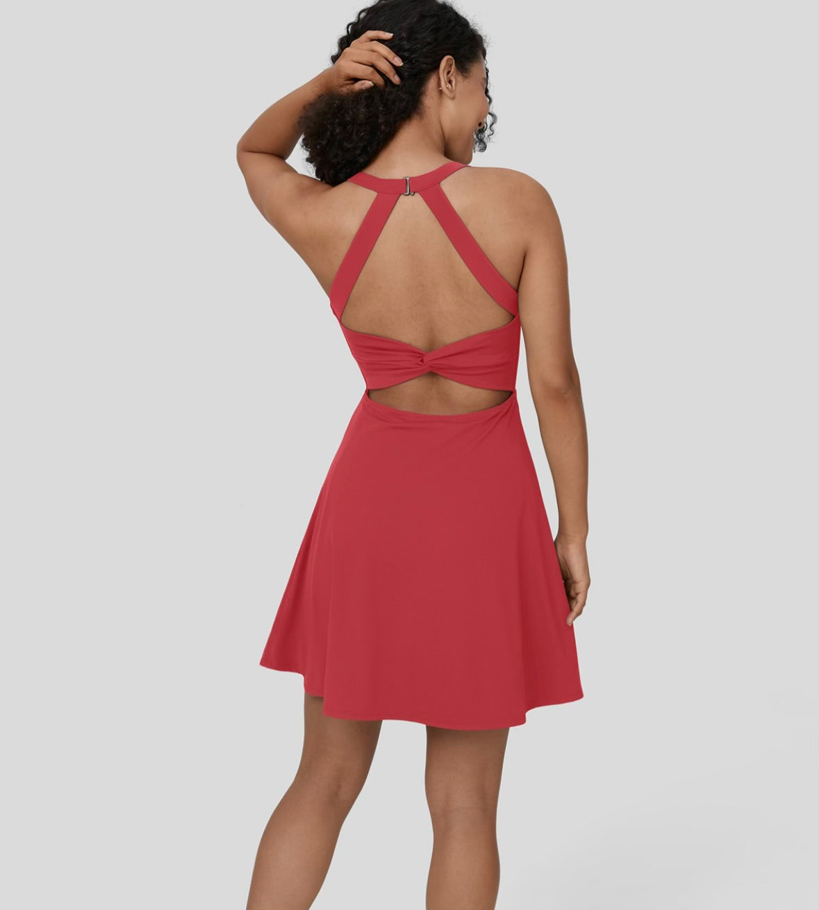 Halara Backless Twisted Active Easy Peezy Dress