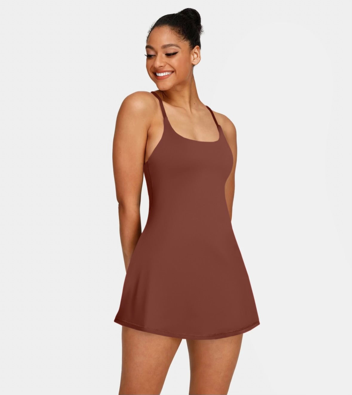 Halara SoftlyZero Backless Easy Peezy Dress