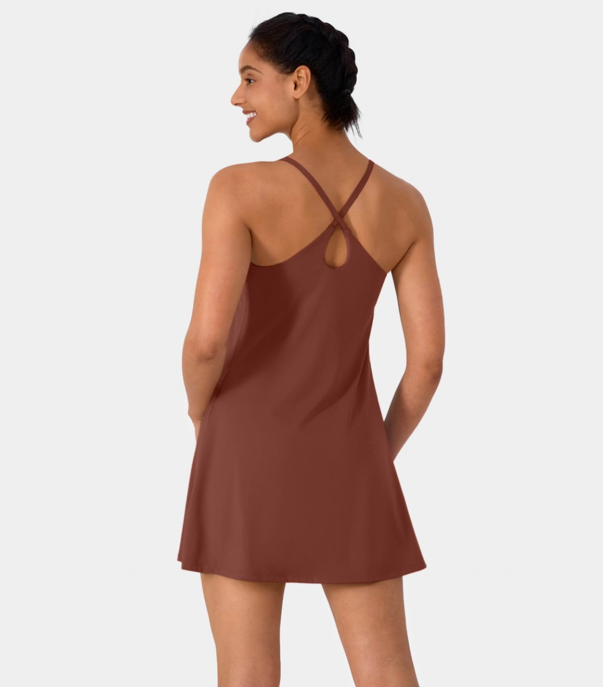 Halara SoftlyZero Backless Easy Peezy Dress