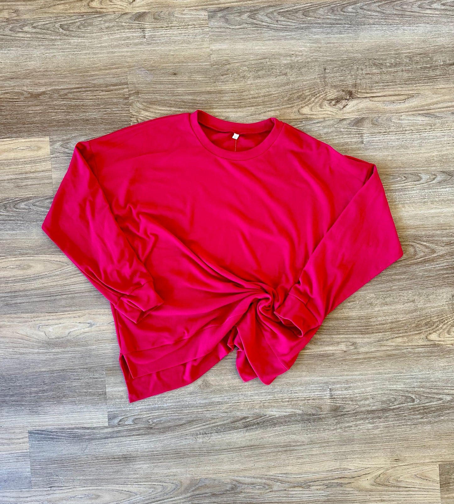 Red Micro Fleece Crewneck