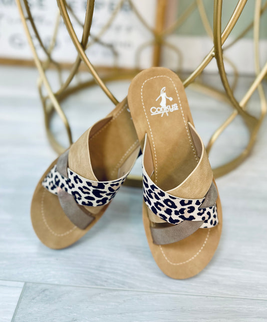 Angie Leopard Sandal