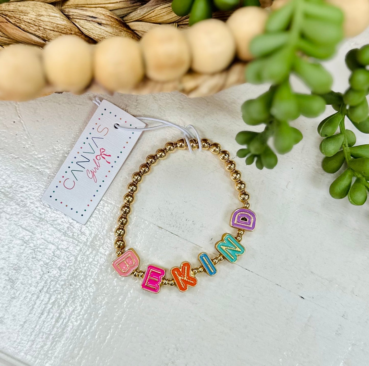 Canvas Style Be Kind Children's Bracelet