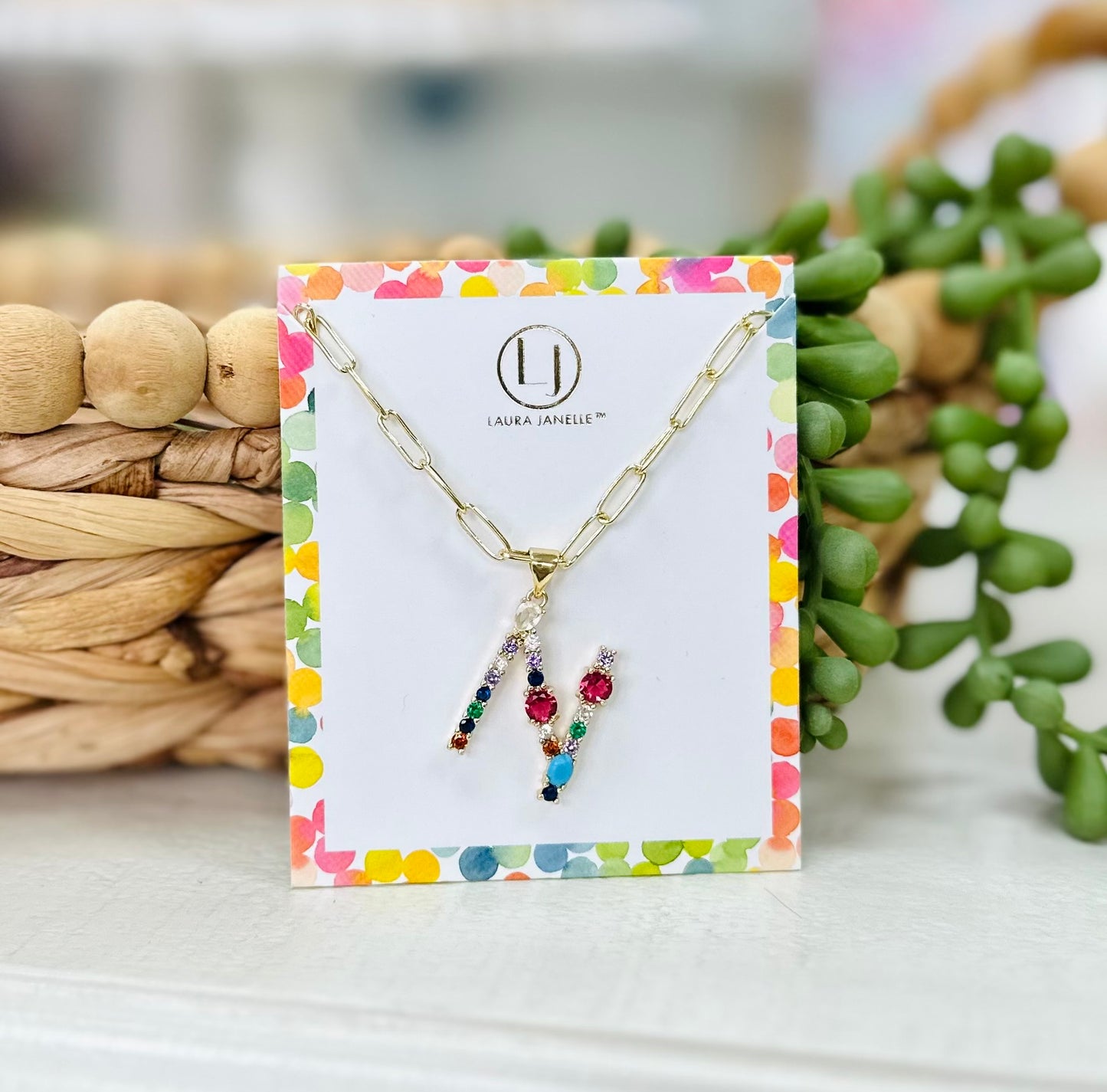 Laura Janelle Initial Necklace