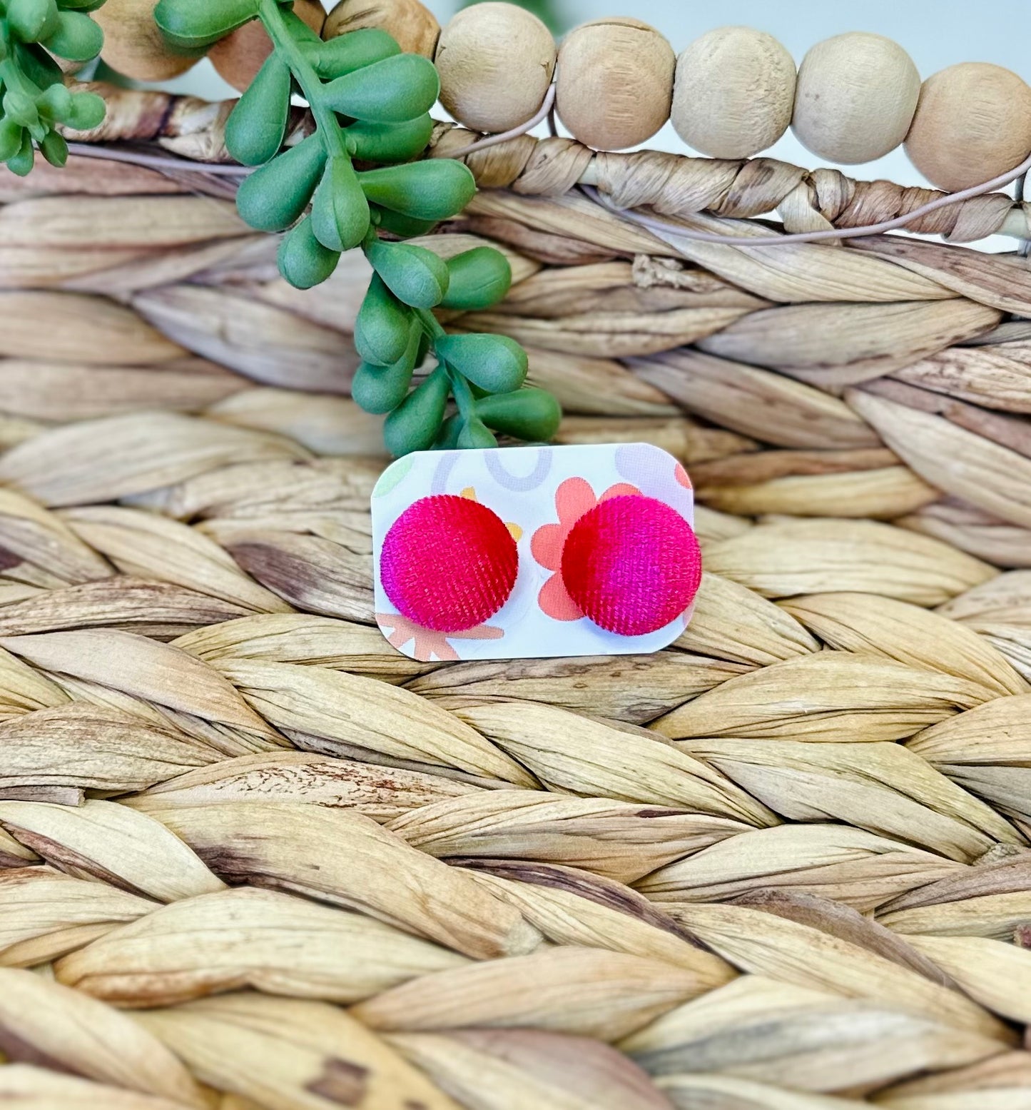 Velvet Stud Earrings