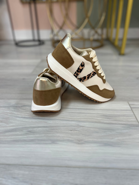Saylie Nude/Leopard Sneaker
