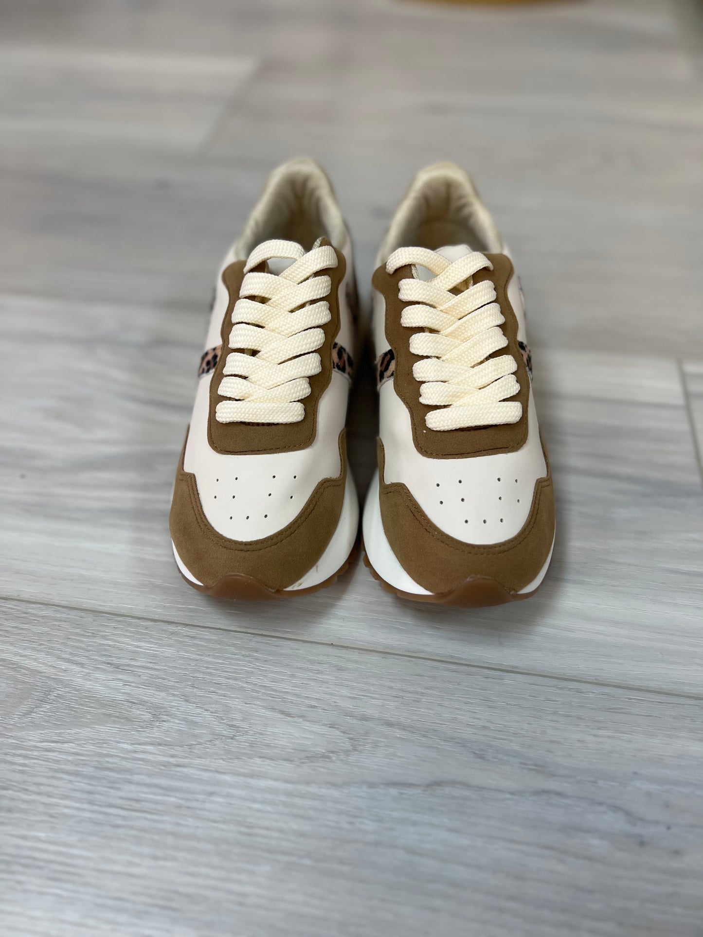 Saylie Nude/Leopard Sneaker