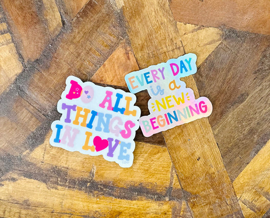 Inspirational Colorful Decal Sticker