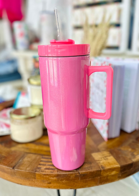 30oz Pearlized Pink Tumbler