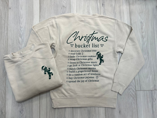 PREORDER - Christmas Bucket List Sweatshirt