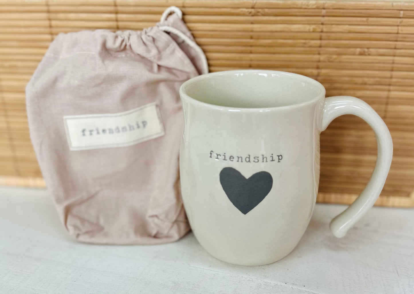 Warm Heart Mugs in a Gift Bag