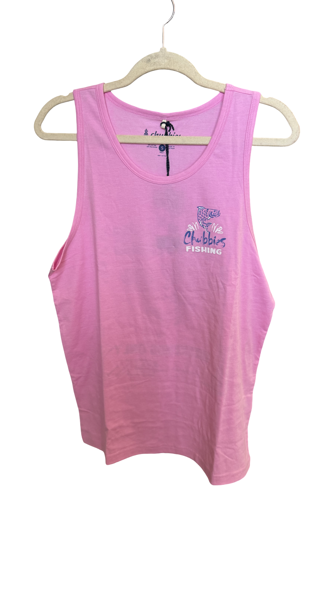 Chubbies Hook Line Sinker Tank-Pink
