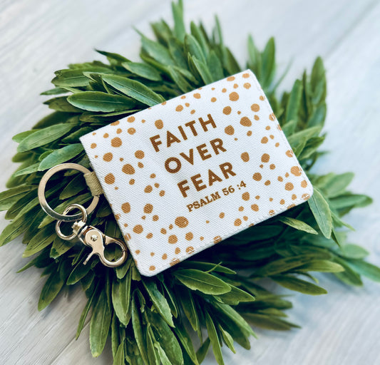 Faith Over Fear Keychain/Wallet