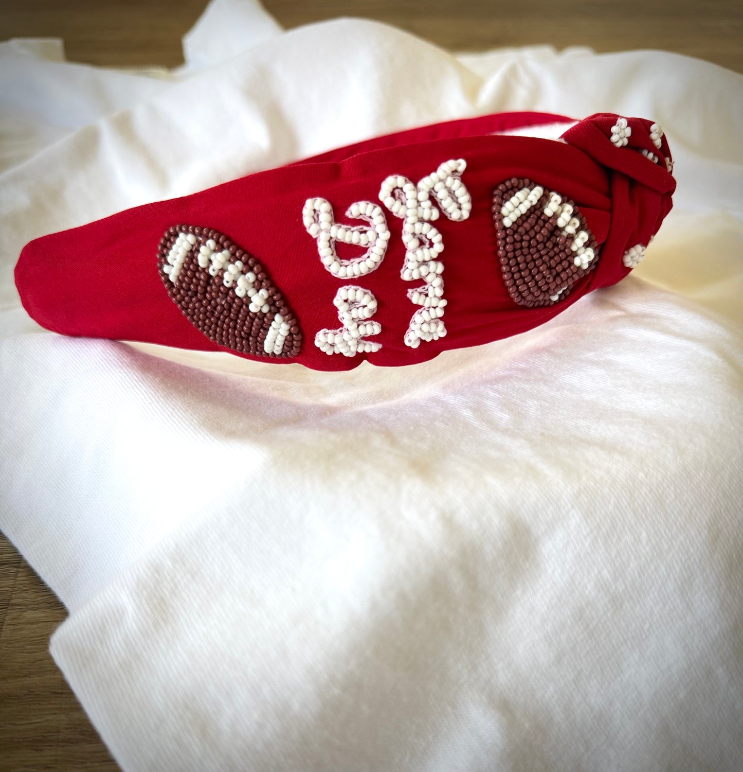 Red Game Day Headband