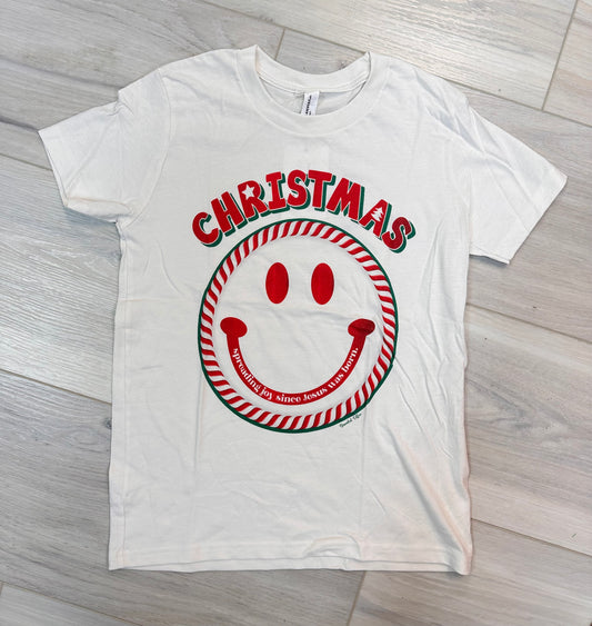 Christmas smiley shirt youth
