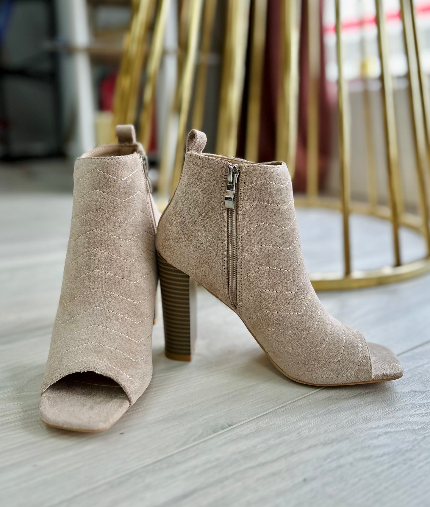 Open Toe Ankle Booties